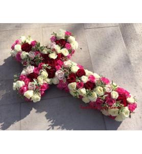 CROIX ROSES PASTEL