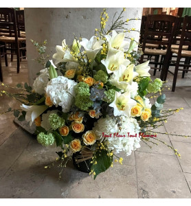 BOUQUET ROND AURORE