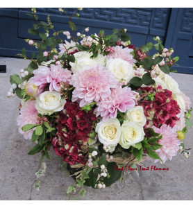 BOUQUET ROND FRAMBOISE